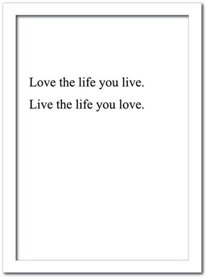 タイポグラフィー アート Typography2 TP-1002WH-A4 フレームカラー ホワイト サイズ A4 店舗 カフェ ラウンジ ロビー ホテル 法人 kar-7423132S1の画像