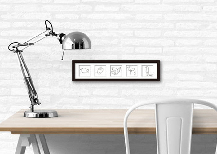 レクタングルアートL パブロ・ピカソ Pablo Picasso ヨコ PS-5004 フレームカラー ブラウン 店舗 カフェ ラウンジ ロビー ホテル 法人 kar-7429340S4の画像