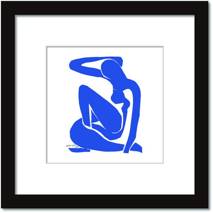 アンリ・マティス Henri Matisse Nu bleuI Blue Nude1 HM-2003BK Mサイズフレームカラー ブラック 店舗 カフェ ラウンジ ロビー ホテル 法人 kar-7484887S5の画像