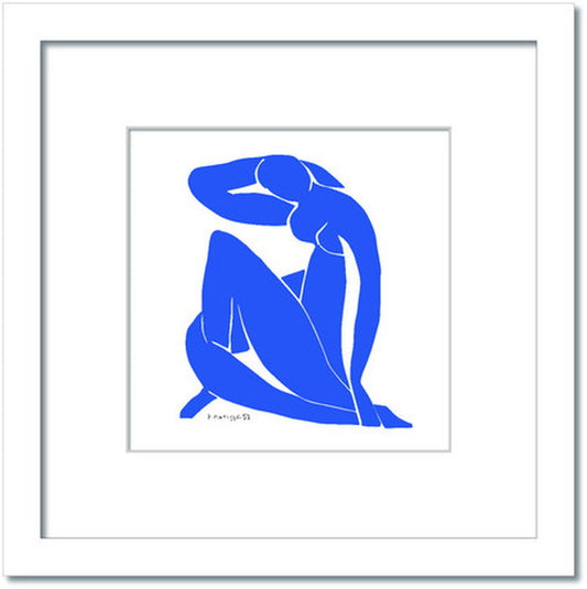 アンリ・マティス Henri Matisse Nu bleuII Blue Nude2 HM-3004WH Lサイズフレームカラー ホワイト kar-7484899S10