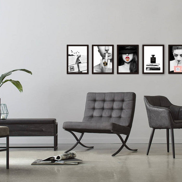 シャネル CHANEL Fashion Photography series FS-1001BK-A4 フレームカラー ブラック サイズ A4 店舗 カフェ ラウンジ ロビー ホテル 法人 kar-7486247S1の画像