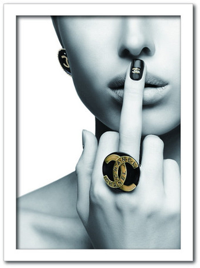 シャネル CHANEL Fashion Photography series FS-1002WH-A4 フレームカラー ホワイト サイズ A4 店舗 カフェ ラウンジ ロビー ホテル 法人 kar-7486250S2の画像