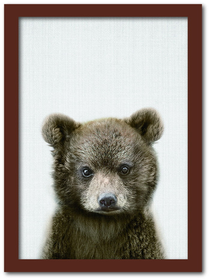 Animal Children series Bear クマ CB 1002BR フレームカラー：ブラウン サイズ：A4 kar-8238778s3