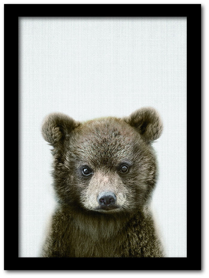 Animal Children series Bear クマ CB 1002BK フレームカラー：ブラック サイズ：A4 kar-8238778s4