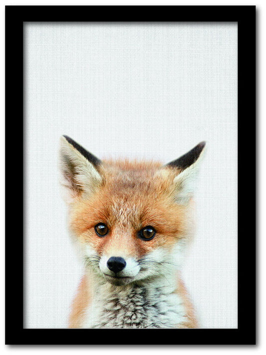 Animal Children series Fox キツネ CB 2005BK フレームカラー：ブラック サイズ：A3 kar-8238792s8