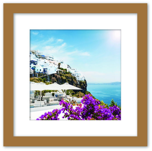 アートコレクション ホワイトアンドブルー 地中海 シリーズ WB-1004NA-L フレームカラー：ナチュラル Lサイズ 店舗 カフェ ラウンジ ロビー ホテル 法人 kar-9526114s10の画像