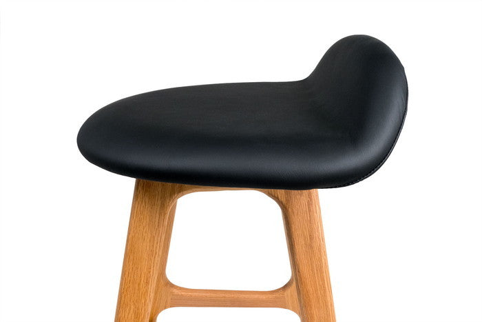 【即納】7279 カウンタースツール 本革 レザー レッドオーク ブラック W40xD46xH74 sh65 e-comfort デザイナーズ ジェネリック家具 リプロダクト  kwg-bs7279a6t0aの画像