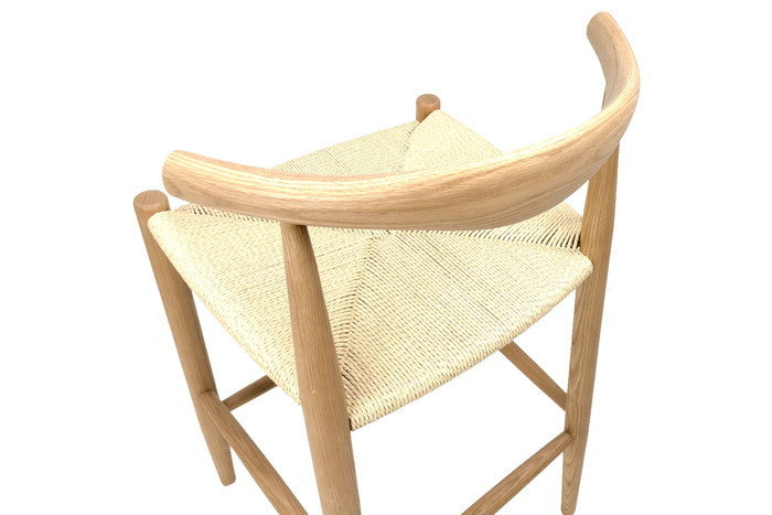 【即納】9193 カウンタースツール レッドオーク ペーパーコードナチュラル W53xD51xH93 sh65 AH91 e-comfort デザイナーズ ジェネリック家具 リプロダクト  kwg-bs9193a6t8aの画像