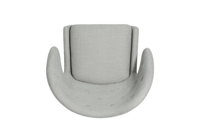 【即納】フィン・ユール ペリカンチェア ボタン付き アッシュブラウン ファブリック 保証付 e-comfort デザイナーズ ジェネリック家具 リプロダクト  kwg-ch2008a6f3mの画像