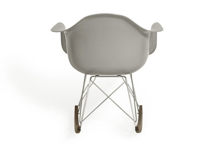 RAR ロッキング アームシェルチェア FRPマット仕上げ ブラック ホワイト グレー レッド ペールブルー ライム ウォールナット ステンレスロッド W62xD69xH67 sh40 AH60 e-comfort デザイナーズ ジェネリック家具 リプロダクト  kwg-ch6135の画像