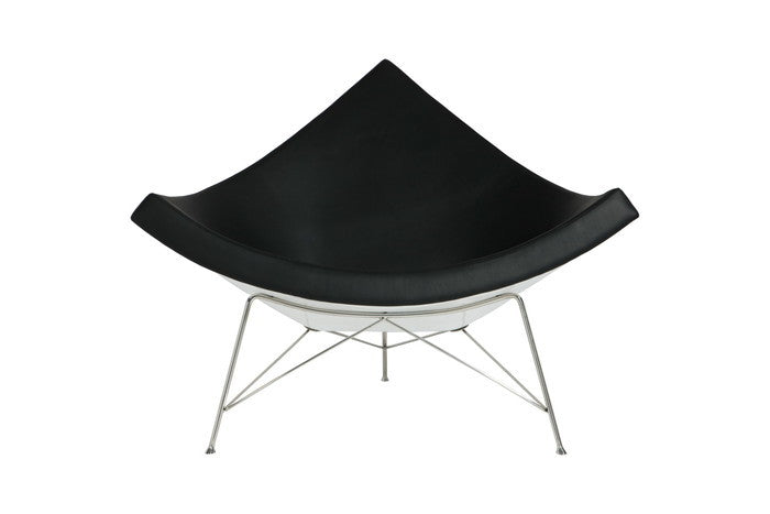 ココナッツチェア 本革 レザー FRPマット仕上げ ホワイト ステンレススチール ブラック ホワイト ブラウン ダークブラウン クリームホワイト レッド W105xD82xH84 e-comfort デザイナーズ ジェネリック家具 リプロダクト  kwg-ch7143-leの画像