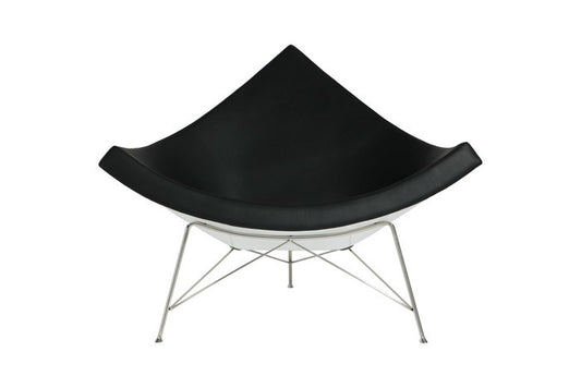 ココナッツチェア 本革 レザー FRPマット仕上げ ホワイト ステンレススチール ブラック ホワイト ブラウン ダークブラウン クリームホワイト レッド W105xD82xH84 e-comfort デザイナーズ ジェネリック家具 リプロダクト  kwg-ch7143-leの画像