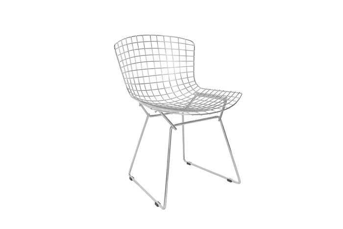 ベルトイヤサイドチェアA スチール クロームメッキ ブラック ホワイト W54xD55xH75 e-comfort デザイナーズ ジェネリック家具 リプロダクト  kwg-ch7177aの画像