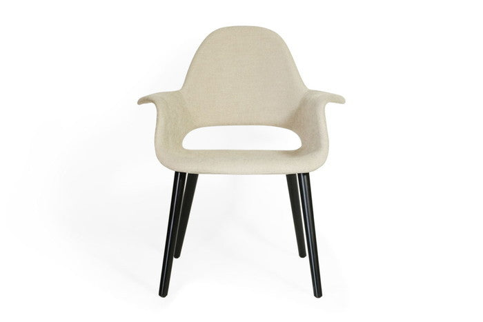 【即納】サーリネン＆イームズ オーガニックチェア ファブリック ビーチ 保証付 e-comfort デザイナーズ ジェネリック家具 リプロダクト  kwg-ch72016d3j6b3bの画像