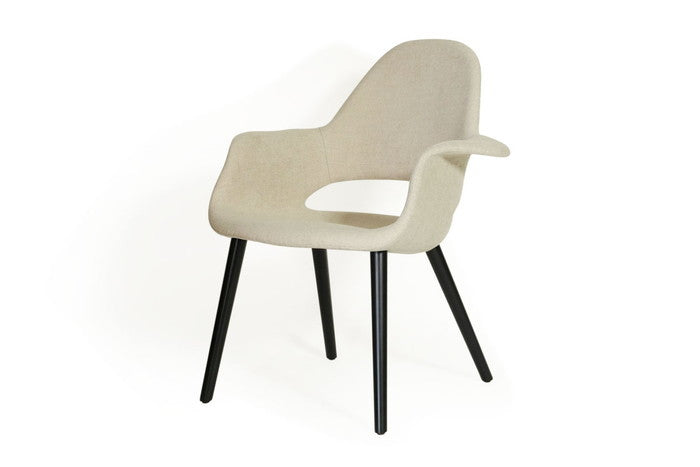 【即納】サーリネン＆イームズ オーガニックチェア ファブリック ビーチ 保証付 e-comfort デザイナーズ ジェネリック家具 リプロダクト  kwg-ch72016d3j6b3bの画像