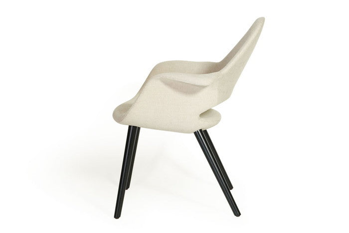 【即納】サーリネン＆イームズ オーガニックチェア ファブリック ビーチ 保証付 e-comfort デザイナーズ ジェネリック家具 リプロダクト  kwg-ch72016d3j6b3bの画像