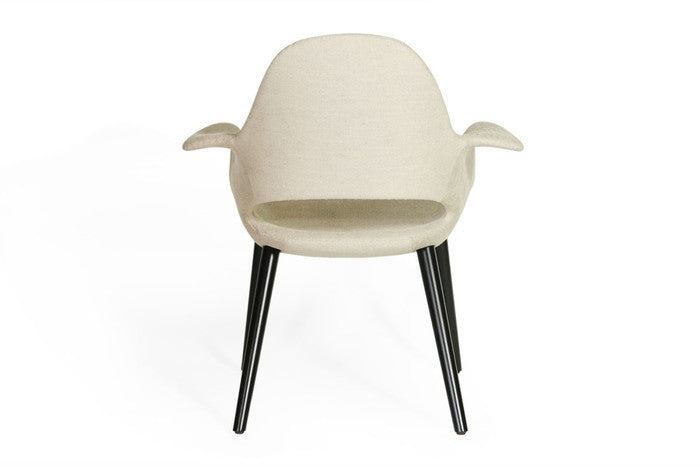 【即納】サーリネン＆イームズ オーガニックチェア ファブリック ビーチ 保証付 e-comfort デザイナーズ ジェネリック家具 リプロダクト  kwg-ch72016d3j6b3bの画像