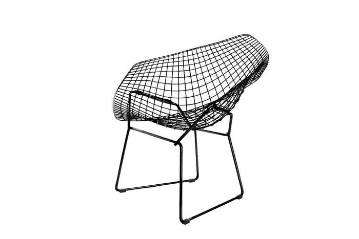 ダイヤモンドチェアA スチール クロームメッキ ブラック ホワイト W84xD66xH85 e-comfort デザイナーズ ジェネリック家具 リプロダクト  kwg-ch7283aの画像