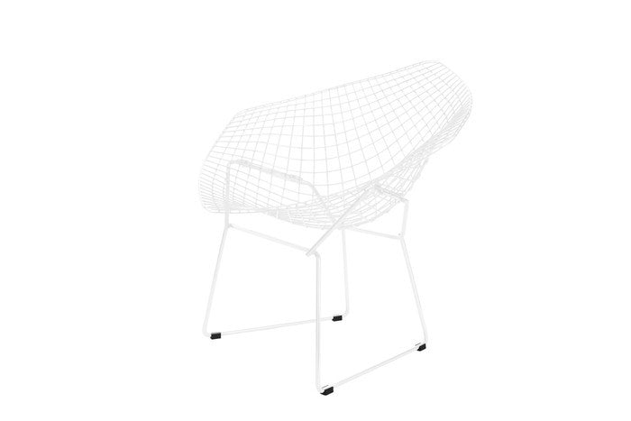 ダイヤモンドチェアA スチール クロームメッキ ブラック ホワイト W84xD66xH85 e-comfort デザイナーズ ジェネリック家具 リプロダクト  kwg-ch7283aの画像