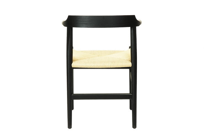 【即納】ラストダイニング チェア アッシュ ブラック ペーパーコードナチュラル W55xD50xH75 sh46 AH69 e-comfort デザイナーズ ジェネリック家具 リプロダクト  kwg-ch90256e6g8aの画像