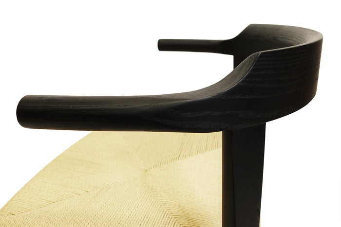 【即納】ラストダイニング チェア アッシュ ブラック ペーパーコードナチュラル W55xD50xH75 sh46 AH69 e-comfort デザイナーズ ジェネリック家具 リプロダクト  kwg-ch90256e6g8aの画像