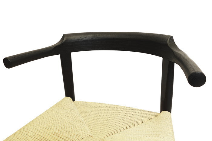 【即納】ラストダイニング チェア アッシュ ブラック ペーパーコードナチュラル W55xD50xH75 sh46 AH69 e-comfort デザイナーズ ジェネリック家具 リプロダクト  kwg-ch90256e6g8aの画像