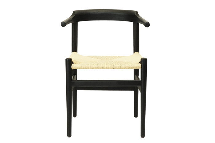 【即納】ラストダイニング チェア アッシュ ブラック ペーパーコードナチュラル W55xD50xH75 sh46 AH69 e-comfort デザイナーズ ジェネリック家具 リプロダクト  kwg-ch90256e6g8aの画像