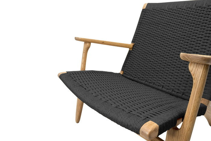 9297 ラウンジチェア レッドオーク ブラウン ブラック ペーパーコードナチュラル W69xD80xH76 sh34 AH56 e-comfort デザイナーズ ジェネリック家具 リプロダクト  kwg-ch9297の画像