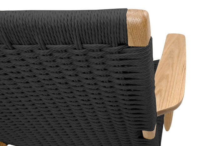 9297 ラウンジチェア レッドオーク ブラウン ブラック ペーパーコードナチュラル W69xD80xH76 sh34 AH56 e-comfort デザイナーズ ジェネリック家具 リプロダクト  kwg-ch9297の画像