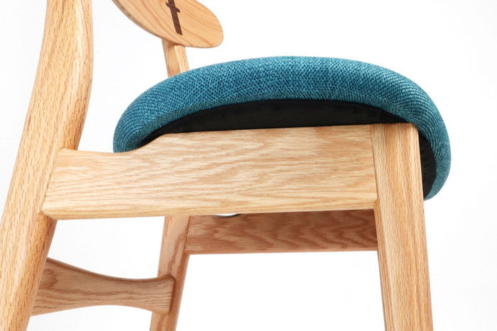 【即納】9517 チェア ファブリック レッドオーク ブラウン ブラック レイクブルー W50xD47xH75 sh45 e-comfort デザイナーズ ジェネリック家具 リプロダクト  kwg-ch95176t3e3jの画像