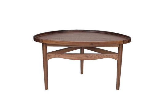 Eye テーブル スモール ウォールナット 脚部：ウォールナット W90xD56xH52 e-comfort デザイナーズ ジェネリック家具 リプロダクト  kwg-ct2301a-walの画像