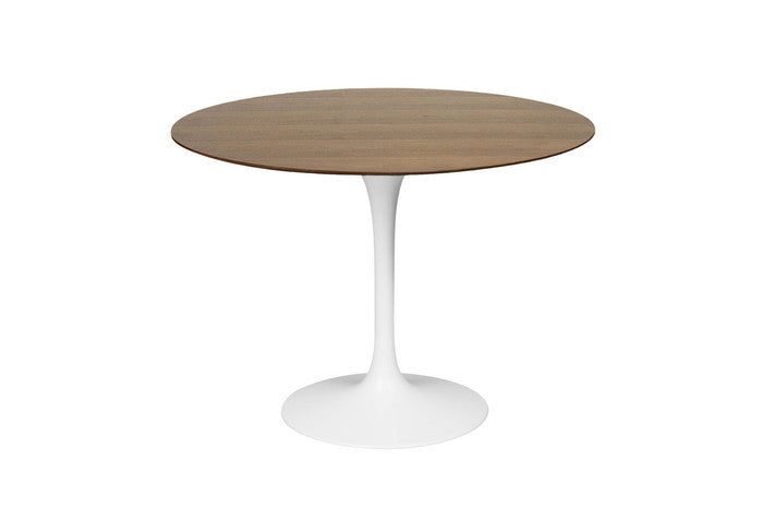 チューリップ ダイニング テーブル ウッド 直径100 ウォールナット オーク ブラック 直径100xH72 e-comfort デザイナーズ ジェネリック家具 リプロダクト  kwg-dt6130bの画像