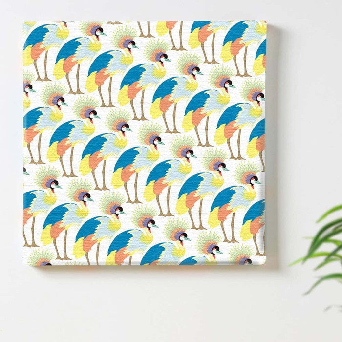 鳥 ANIMAL Sサイズ 15cm×15cm アートパネル ファブリックパネル アートボード 壁掛け 日本製 ラッピング付き 店舗 カフェ ラウンジ ロビー ホテル 法人 lib-azo-0006-sの画像