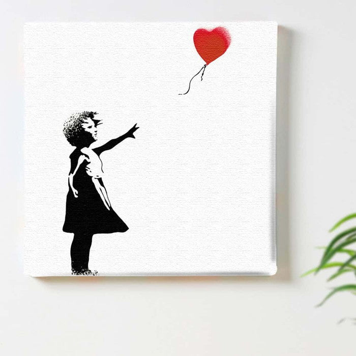 バンクシー デザイン Banksy Design 日本正規ライセンス 風船 少女 bdld-1907-001 Lサイズ 57cm×57cm アートパネル ファブリックパネル アートボード インテリアパネル 壁掛け 日本製 ラッピング付き lib-bdld-1907-001-l