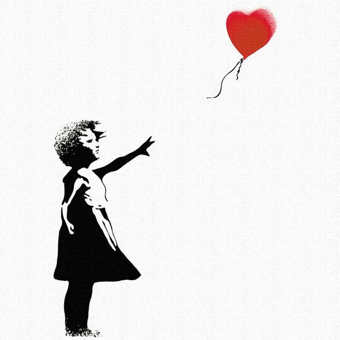 バンクシー デザイン Banksy Design 日本正規ライセンス 風船 少女 bdld-1907-001 XLサイズ 100cm×100cm アートパネル ファブリックパネル アートボード インテリアパネル 壁掛け 日本製 ラッピング付き lib-bdld-1907-001-xl