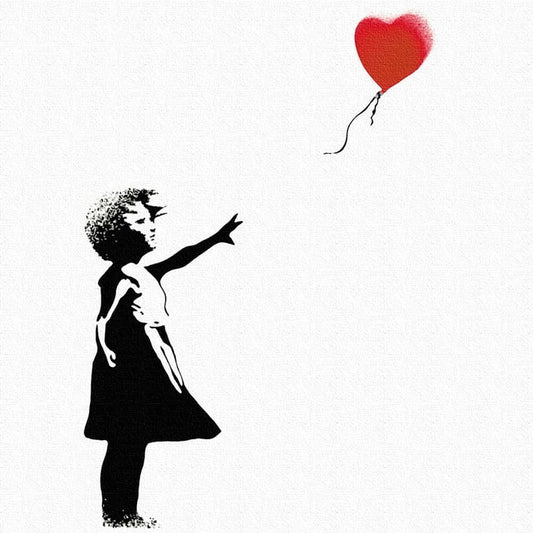 バンクシー デザイン Banksy Design 日本正規ライセンス 風船 少女 bdld-1907-001 XLサイズ 100cm×100cm アートパネル ファブリックパネル アートボード インテリアパネル 壁掛け 日本製 ラッピング付き lib-bdld-1907-001-xl