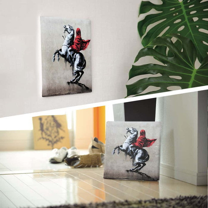 バンクシー デザイン Banksy Design 日本正規ライセンス ナポレオン bdld-1907-010 Lサイズ 57cm×57cm アートパネル ファブリックパネル アートボード インテリアパネル 壁掛け 日本製 ラッピング付き lib-bdld-1907-010-l