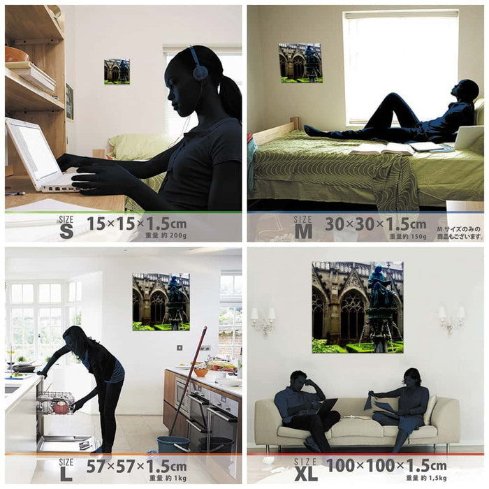 cruce co. クルーチェ・アンド・コー Lサイズ 57cm×57cm アートパネル ファブリックパネル アートボード 壁掛け 日本製 ラッピング付き 店舗 カフェ ラウンジ ロビー ホテル 法人 lib-cru-0033-lの画像