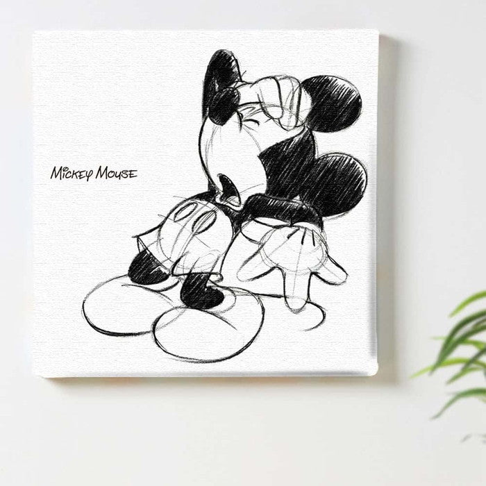 ミッキー ディズニー Mickey Mouse Mサイズ 30cm×30cm アートパネル ファブリックパネル アートボード インテリアパネル 壁掛け 日本製 ラッピング付き lib-dsn-0006-m