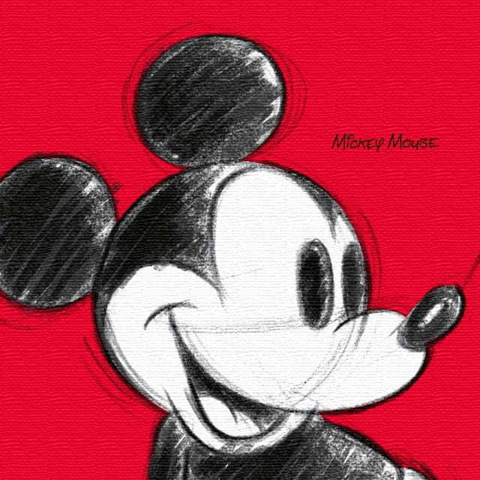 ミッキー ディズニー Mickey Mouse Mサイズ 30cm×30cm アートパネル ファブリックパネル アートボード インテリアパネル 壁掛け 日本製 ラッピング付き lib-dsn-0011-m