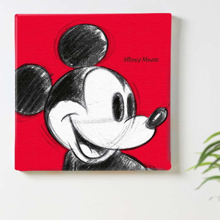 ミッキー ディズニー Mickey Mouse Mサイズ 30cm×30cm アートパネル ファブリックパネル アートボード インテリアパネル 壁掛け 日本製 ラッピング付き lib-dsn-0011-m