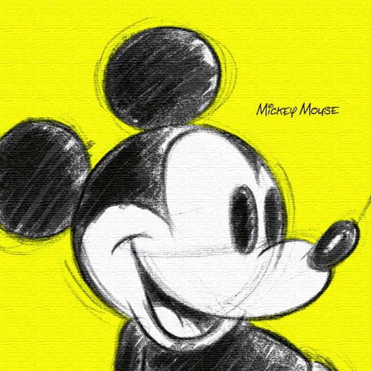 ミッキー ディズニー Mickey Mouse Mサイズ 30cm×30cm アートパネル ファブリックパネル アートボード インテリアパネル 壁掛け 日本製 ラッピング付き lib-dsn-0012-m