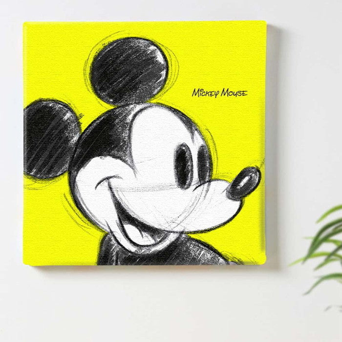 ミッキー ディズニー Mickey Mouse Mサイズ 30cm×30cm アートパネル ファブリックパネル アートボード インテリアパネル 壁掛け 日本製 ラッピング付き lib-dsn-0012-m