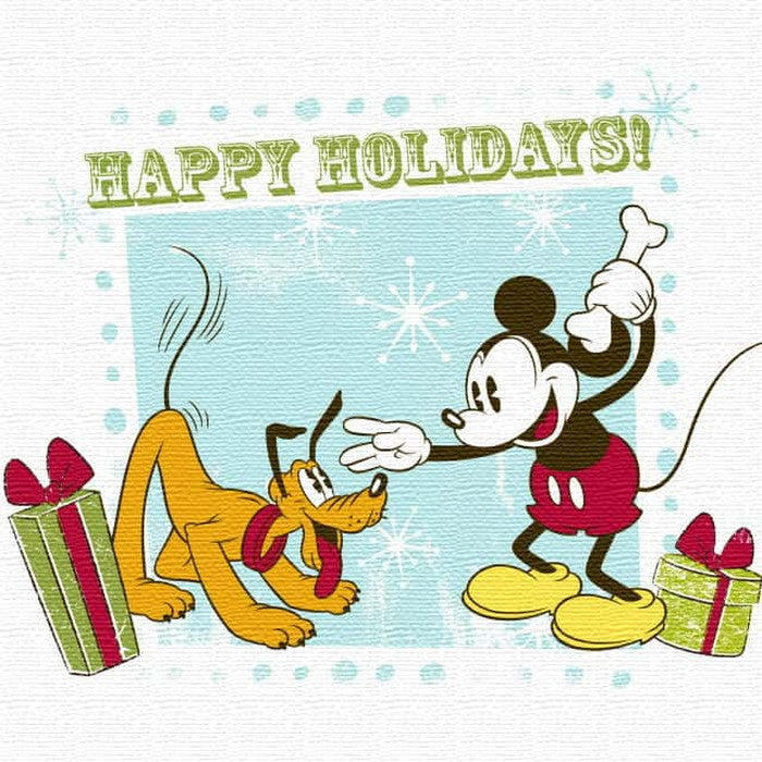 ミッキー プルート ディズニー Mickey Mouse Mサイズ 30cm×30cm アートパネル ファブリックパネル アートボード 壁掛け 日本製 ラッピング付き 店舗 カフェ ラウンジ ロビー ホテル 法人 lib-dsn-0115-mの画像