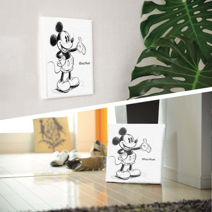 ミッキー ディズニー Mickey Mouse Mサイズ 30cm×30cm アートパネル ファブリックパネル アートボード インテリアパネル 壁掛け 日本製 ラッピング付き lib-dsn-0146-m