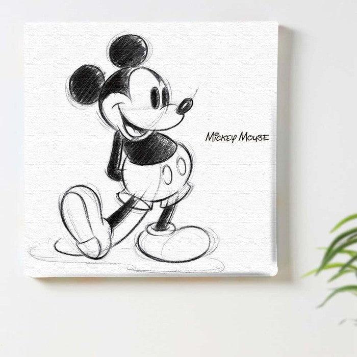 ミッキー ディズニー Mickey Mouse Mサイズ 30cm×30cm アートパネル ファブリックパネル アートボード インテリアパネル 壁掛け 日本製 ラッピング付き lib-dsn-0151-m