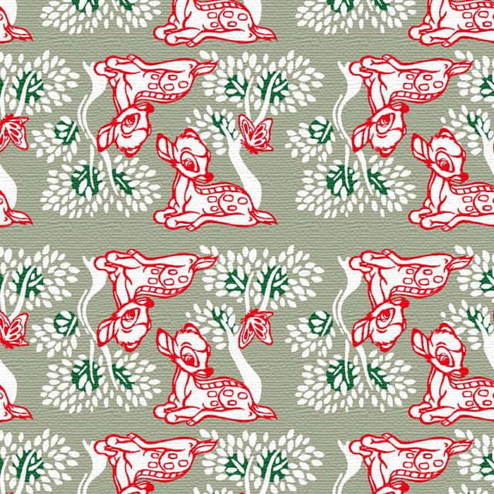 バンビ ガーリーな ディズニー Mサイズ 30cm×30cm アートパネル ファブリックパネル アートボード 壁掛け 日本製 ラッピング付き 店舗 カフェ ラウンジ ロビー ホテル 法人 lib-dsn-0175-dgr-mの画像