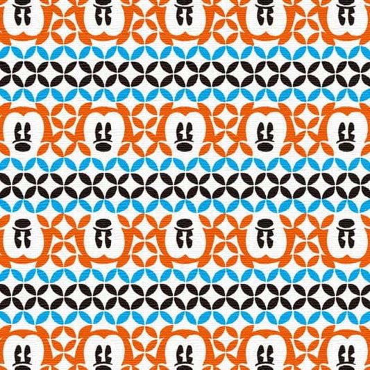 ミッキー和柄 パネル ディズニー Mickey Mouse Mサイズ 30cm×30cm アートパネル ファブリックパネル アートボード 壁掛け 日本製 ラッピング付き 店舗 カフェ ラウンジ ロビー ホテル 法人 lib-dsn-0178-or-mの画像