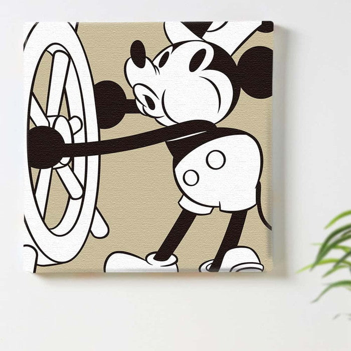 ミッキー ディズニー Mickey Mouse XLサイズ 100cm×100cm アートパネル ファブリックパネル アートボード インテリアパネル 壁掛け 日本製 ラッピング付き lib-dsn-0197-xl