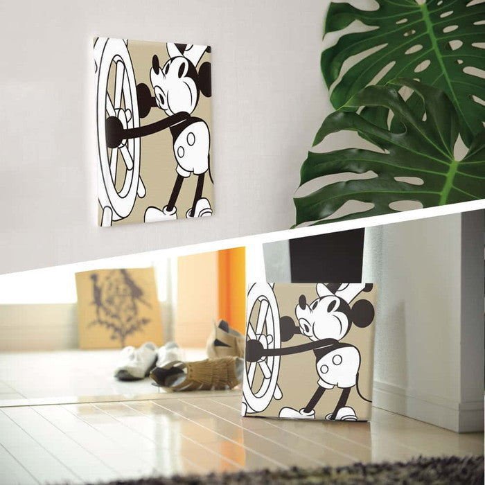 ミッキー ディズニー Mickey Mouse XLサイズ 100cm×100cm アートパネル ファブリックパネル アートボード インテリアパネル 壁掛け 日本製 ラッピング付き lib-dsn-0197-xl